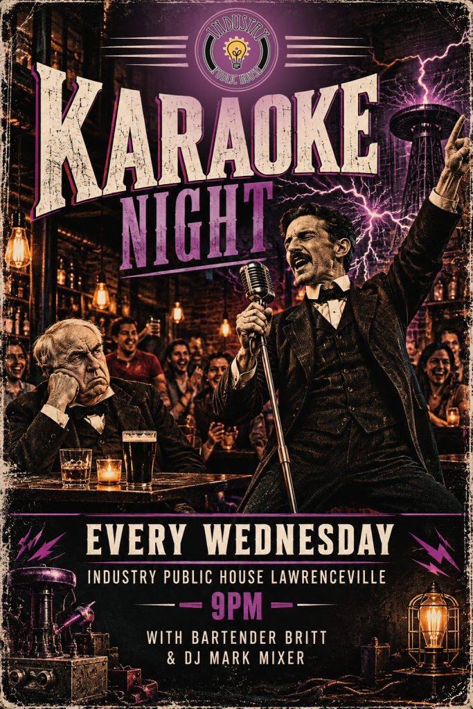 Lawrenceville Karaoke Night every Wednesday at 9 PM